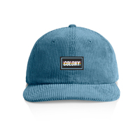 Colony 3 Stripe Cord Hat - Slate Blue