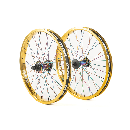 Colony Custom Contour Wasp Wheel Set RHD Gold / Rainbow