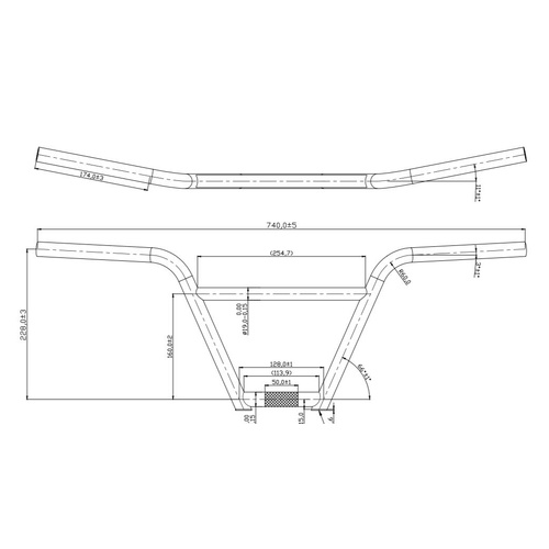 Family 4WD BMX Bars ED Black