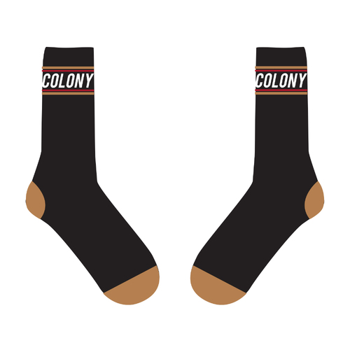 Colony BMX Logo Socks Black