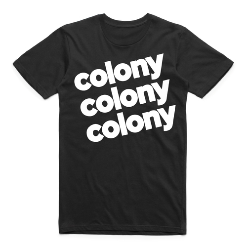 Colony Lowercase T Shirt Black Large