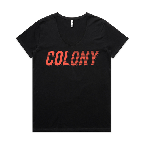 Colony Momentum Womens V Neck Black XS